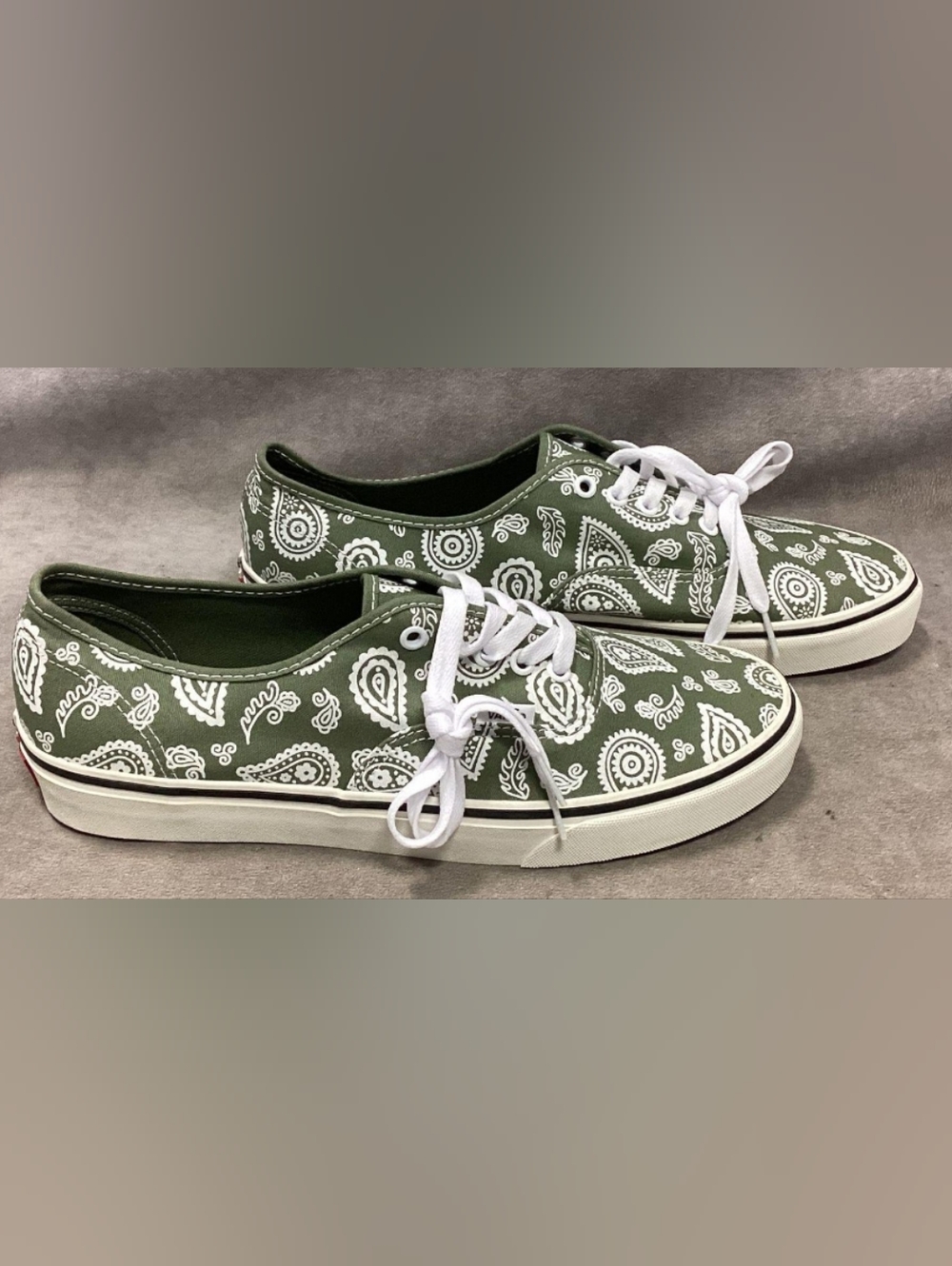 Vans Authentic 'Primavera Paisley - Olive' Low Top Sneakers Men's Size 11 New - Picture 3 of 9